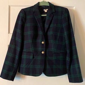 J. Crew plaid wool blazer NWOT
